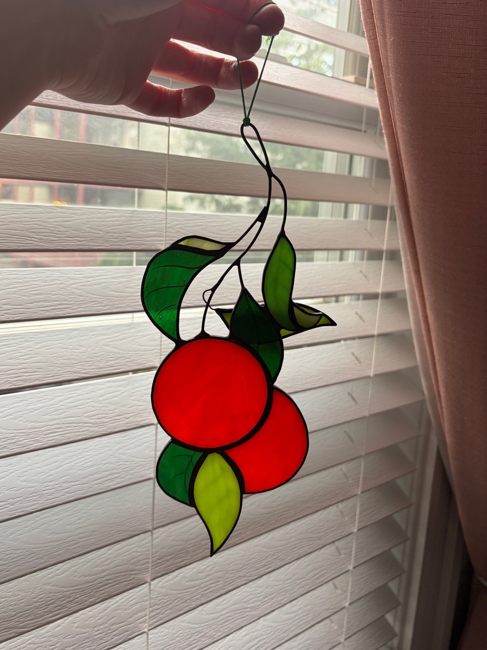 Stained Glass Oranges Suncatcher